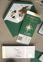 Zaproszenia ślubne paszport / podróże zaproszenia ślubne z motywem podróży, zaproszenia na ślub dla podróżników, zaproszenie na ślub w formie paszportu, mapa świata w kopercie idealne na wesele podróżników26