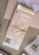 Zaproszenia ślubne paszport / podróże Zaproszenia ślubne paszport do miłości, zaproszenia ślubne z motywem podróży, zaproszenia na ślub dla podróżników8