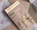 Zaproszenia ślubne paszport / podróże Zaproszenia ślubne paszport do miłości, zaproszenia ślubne z motywem podróży, zaproszenia na ślub dla podróżników11