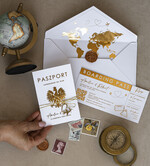 Zaproszenia ślubne paszport / podróże Zaproszenia ślubne paszport do miłości, zaproszenia ślubne z motywem podróży, zaproszenia na ślub dla podróżników4