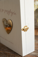 Pudełko na koperty  glamour pudelko skrzynka na koperty ślubne, białe drewniane pudełko na koperty, drewniana kopertówka na koperty  4