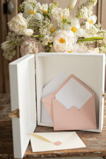 Pudełko na koperty  glamour pudelko skrzynka na koperty ślubne, białe drewniane pudełko na koperty, drewniana kopertówka na koperty  7