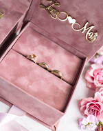 Pudełka Szkatułki na Obrączki glamour welurowe pudełeczko na obrączki, wasze imiona i data ślubu, ekskluzywne pudełko na obrączki, welurowa szkatułka na obrączki, aksamitne pudełko na obrączki 2