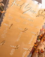 Plany stołów na pleksie - akryl plansza powitanie gości i plan stołów w jednym, akrylowy plan stołów, nowoczesna plansza usadzenia gości, plan stołów w stylu glamour5