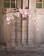 Plany stołów na pleksie - akryl Przeźroczysta plansza powitanie gości i plan stołów w jednym   Powitanie gości na weselu przezroczysta tablica   Plexi Witamy na weselu tablica z powitaniem gości weselnych Pleksa  personalizowana0