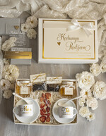 Prezenty, Podziękowania dla Rodziców zestawy prezentowe kubki filiżanki Ślubne Podziękowania dla Rodziców, zestaw prezentowy filiżanki dla Rodziców od Młodej Pary, Box presonalizowana statuetka podziękowania 1