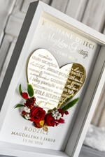 Przysięga Małżeńska  Błogosławieństwo od Rodziców Błogosławieństwo od Rodziców rama kwiaty błogosławieństwo od Rodziców dla pary młodej wydruk na złotym sercu1