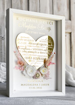 Przysięga Małżeńska  Błogosławieństwo od Rodziców Błogosławieństwo od Rodziców błogosławieństwo od Rodziców dla pary młodej wydruk na złotym sercu4