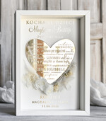 Przysięga Małżeńska  Błogosławieństwo od Rodziców Błogosławieństwo od Rodziców rama kwiaty błogosławieństwo od Rodziców dla pary młodej wydruk na złotym sercu3