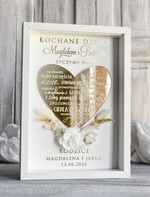 Przysięga Małżeńska  Błogosławieństwo od Rodziców Błogosławieństwo od Rodziców rama kwiaty błogosławieństwo od Rodziców dla pary młodej wydruk na złotym sercu5