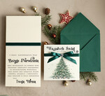 Kartki świąteczne z logo firmy Kokardki  bozonarodzeniowe kartki swiateczne z logo firmy, firmowa biznesowa kartka świąteczna, eleganckie kartki świateczne z kokardką dla firm1