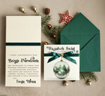 Kartki świąteczne z logo firmy Kokardki  bozonarodzeniowe kartki swiateczne z logo firmy, firmowa biznesowa kartka świąteczna, eleganckie kartki świateczne z kokardką dla firm1