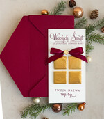 Kartki świąteczne z logo firmy elegance kartka świąteczna z czekoladką dla firmy z logo biznesowe kartki swiateczne dla firm z pralinką0