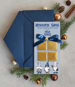 Kartki świąteczne z logo firmy natural kartka świąteczna z logo waszej firmy, ręcznie robione kartki świąteczne z czekoladką, kartki na święta bozegonarodzenia z czekoladkami0