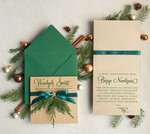 Kartki świąteczne z logo firmy natural ekologiczna kartka świąteczna z twoim logo, biznesowe kartki świąteczne z życzeniami, naturalna eko karta swiateczna1