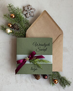 Kartki świąteczne z logo firmy natural kartka świąteczna z twoim logo, kartka świąteczna z logo firmy naturalna ekologiczna biznesowa kartka bozonarodzeniowa 0