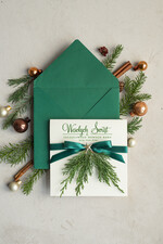 Kartki świąteczne z logo firmy natural ekologiczna kartka świąteczna z twoim logo, biznesowe kartki świąteczne z życzeniami, naturalna eko karta swiateczna2