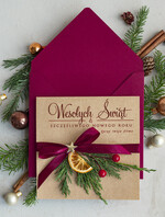 Kartki świąteczne z logo firmy natural ekologiczna kartka świąteczna z twoim logo, biznesowe kartki świąteczne z życzeniami, naturalna eko karta swiateczna0