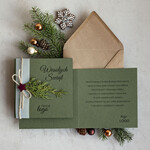 Kartki świąteczne z logo firmy natural biznesowe kartki świąteczne z logo, kartka świąteczna z logo firmy naturalna ekologiczna biznesowa kartka bozonarodzeniowa 1