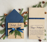 Kartki świąteczne z logo firmy natural ekologiczna kartka świąteczna z twoim logo, biznesowe kartki świąteczne z życzeniami, naturalna eko karta swiateczna1