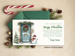 Kartki świąteczne z logo firmy Retro/nowoczesne kartki swiateczne z logo firmy, biznesowa kartka świąteczna, bożonarodzeniowa kartka firmowa, noworoczne kartki z życzeniami dla klientów i pracowników1