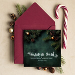 Kartki świąteczne z logo firmy Retro/nowoczesne Kartki Bożonarodzeniowe z Logo Twojej Firmy, karnety bożonarodzeniowe firmowe biznesowe kartki świąteczne z Twoim logo, świąteczne kartki dla firm z logo0