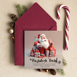 Kartki świąteczne z logo firmy Retro/nowoczesne  kartki swiateczne z logo firmy, biznesowa kartka świąteczna, bożonarodzeniowa kartka firmowa, noworoczne kartki z życzeniami dla klientów0