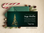 Kartki świąteczne z logo firmy Retro/nowoczesne biznesowe kartki świąteczne z Twoim logo, świąteczne kartki dla firm z logo, kartki świąteczne dla pracowników 1