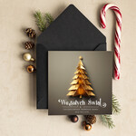 Kartki świąteczne z logo firmy Retro/nowoczesne biznesowe kartki świąteczne z Twoim logo, świąteczne kartki dla firm z logo, kartki świąteczne dla pracowników 0