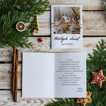 Kartki świąteczne z logo firmy Retro/nowoczesne kartka swiateczna z twoim logo, pure kartki świąteczne ze wstążką1