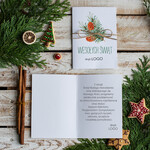 Kartki świąteczne z logo firmy Retro/nowoczesne firmowe kartki świąteczne z logo firmy, ekologiczne karnety bożonarodzeniowe1