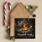 Kartki świąteczne z logo firmy Retro/nowoczesne firmowe kartki bozonarodzeniowe z logo, kartki świąteczne dla pracowników, kartki świąteczne z logo firmy i życzeniami 0