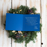 Kartki świąteczne z logo firmy złocone złote Kartki Bożonarodzeniowe z Logo Twojej Firmy, złocone karnety świąteczne złote mieniące się napisy2