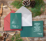 Kartki świąteczne z logo firmy złocone złote kartki świąteczne z logo twojej firmy, złocone karnety świąteczne złote mieniące się napisy0