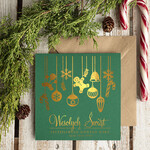 Kartki świąteczne z logo firmy złocone złote elegancka kartka świąteczna dla firmy z logo, błyszczące złocone karnety świąteczne złote napisy, kartki na święta z logo firmy0