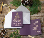 Kartki świąteczne z logo firmy złocone złote firmowe kartki świąteczne z logo firmy, złocone karnety świąteczne złote mieniące się napisy2