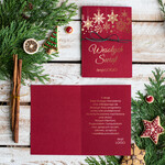 Kartki świąteczne z logo firmy złocone złote ręcznie robione kartki świąteczne z logo firmy, złocona dowolna treść logotyp1