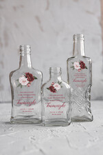 Podziękowania dla Gości Weselnych Butelki/słoiczki z nadrukiem UV podziękowania dla gości weselnych  buteleczki na alkohol rustykalne prezenty dla gości weselnych wydruk na butelce1