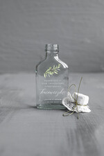 Podziękowania dla Gości Weselnych Butelki/słoiczki z nadrukiem UV rustykalne podziękowania dla gosci weselnych  piersiówka  prezenty dla gosci weselnych wydruk UV na butelce0