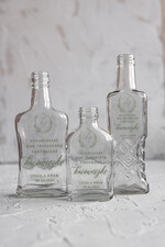 Podziękowania dla Gości Weselnych Butelki/słoiczki z nadrukiem UV rustykalne podziękowania dla gości weselnych  małe buteleczki na nalewkę prezent dla gości weselnych wydruk UV na butelce1