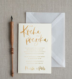 Zmień/Zarezerwuj datę ślubu - save the date Zmień datę Ślubu nowa data ślubu dopasuj wzór do zaproszeń NAPISZ DO NA0