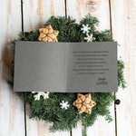 Kartki świąteczne z logo firmy welurowe welurowe firmowe kartki świąteczne z logo firmy    2