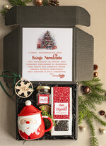 Prezenty oferta dla Firm kubki, filiżanki, kubki termiczne Mikołajowy Kubek w zestawie świątecznym z logo firmy , prezenty biznesowe z kawą i herbatą, upominki na święta dla pracowników i kontrahentów, personalizowane prezenty firmowe, zestawy świąteczne z logo,1