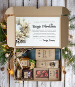 Prezenty oferta dla Firm zestawy na rozgrzewkę Oryginalne prezenty świąteczne dla pracowników, kosz prezentowy  z logo upominek świąteczny dla  klientów biznesowych, świąteczne boxy prezentowe0