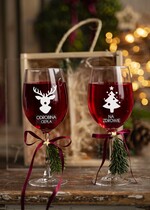 Prezenty oferta dla Firm zestawy na rozgrzewkę upominki na święta oferta dla firm grawerowane kieliszki  w skrzynce 3