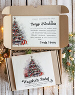 Prezenty oferta dla Firm słodkie zestawy  Oryginalny Prezent świąteczny dla klientów biznesowych, eleganckie prezenty bożonarodzeniowe z miodami i konfiturą, słodkie zestawy świąteczne1