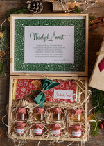 Prezenty oferta dla Firm słodkie zestawy  upominki na święta oferta dla firm duża czekolada czekolada oraz miód kosze prezentowe z logo5