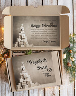 Prezenty oferta dla Firm słodkie zestawy  Zestawy Świąteczne dla klientów biznesowych, elegancki słodki zestaw prezentowy dla pracowników bożonarodzeniowe zestawy z miodem, kawą, herbatą1