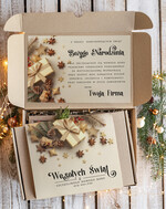 Prezenty oferta dla Firm kawa  herbata miód Prezenty na Boże Narodzenie dla klientów, bożonarodzeniowy prezent biznesowy dla firm z kawą i trzema  miodami , paczki na święta dla pracowników, upominek biznesowy box swiąteczny zestaw z logo 2