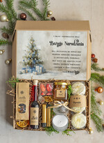 Prezenty oferta dla Firm kawa  herbata miód Prezenty dla klientów z logo firmy , prezenty biznesowe dla firm z pierniczkami i świeczką, kosze prezentowe1